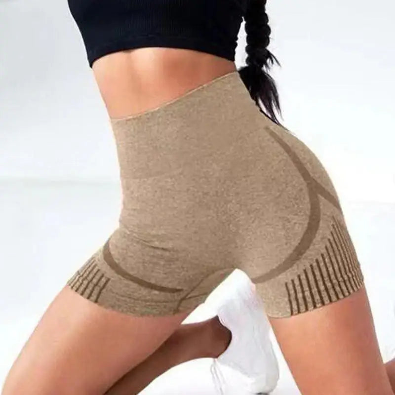 Women Yoga Shorts High Waist Workout Shorts Fitness Yoga Lift Butt Fitness Ladies Yoga Gym Running Short Pants Sportswear