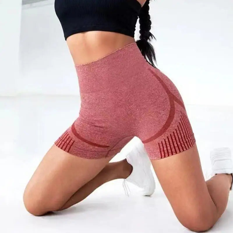 Women Yoga Shorts High Waist Workout Shorts Fitness Yoga Lift Butt Fitness Ladies Yoga Gym Running Short Pants Sportswear
