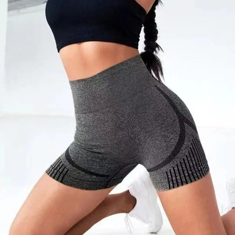 Women Yoga Shorts High Waist Workout Shorts Fitness Yoga Lift Butt Fitness Ladies Yoga Gym Running Short Pants Sportswear