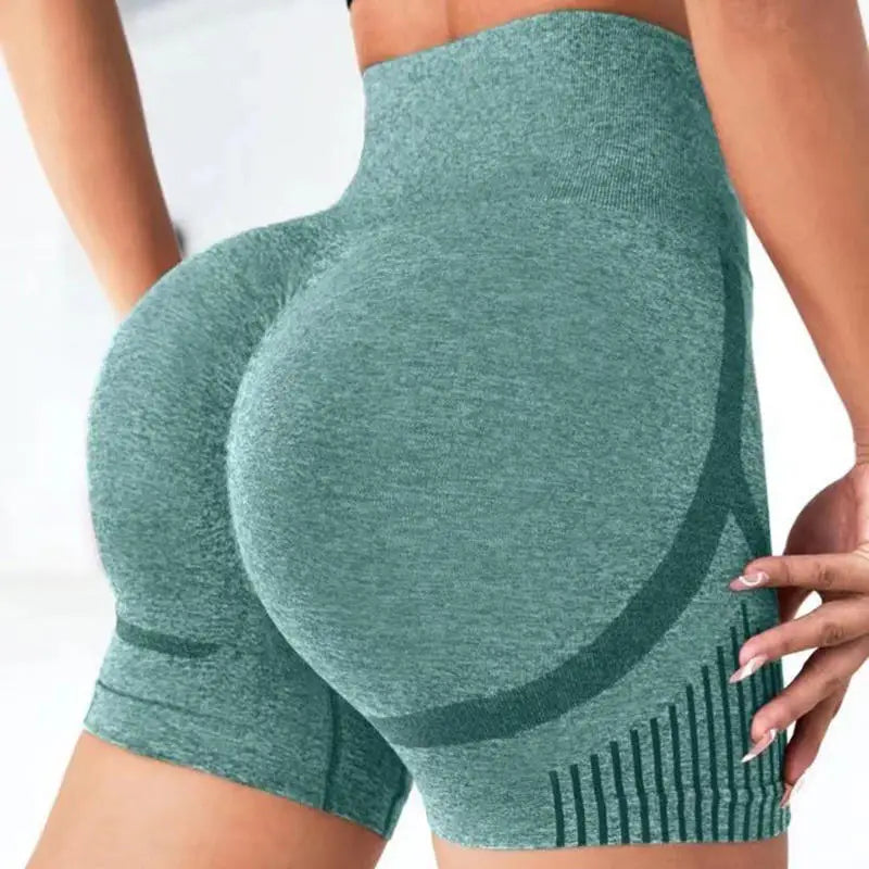 Women Yoga Shorts High Waist Workout Shorts Fitness Yoga Lift Butt Fitness Ladies Yoga Gym Running Short Pants Sportswear