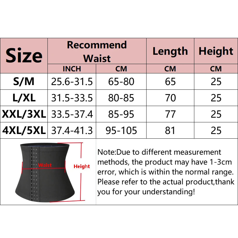 Women Abdomen Reducer Workout Sauna Suits Fitness Sweat Waist Trimmer Belt Waist Trainer Fat Burning Belly Slimming Corsets