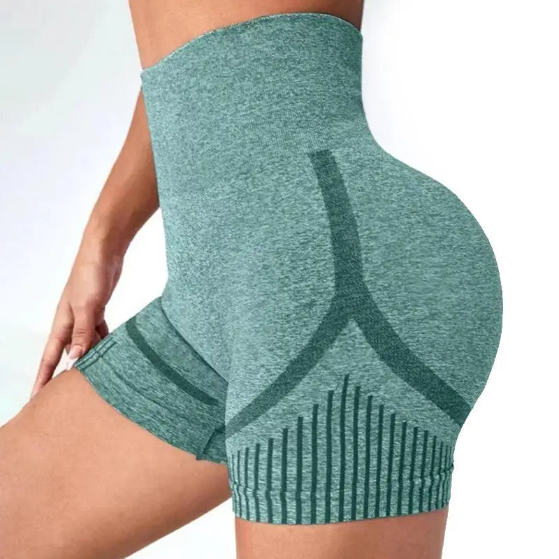 Women Yoga Shorts High Waist Workout Shorts Fitness Yoga Lift Butt Fitness Ladies Yoga Gym Running Short Pants Sportswear